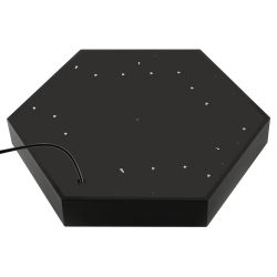 Светильник LED ЭРА Geometria SPO-121-B-40K-038 Hexagon 38Вт 4000K 4000Лм IP40 600*80 черный подвесной драйвер внутри | Декоративные светильники Geometria