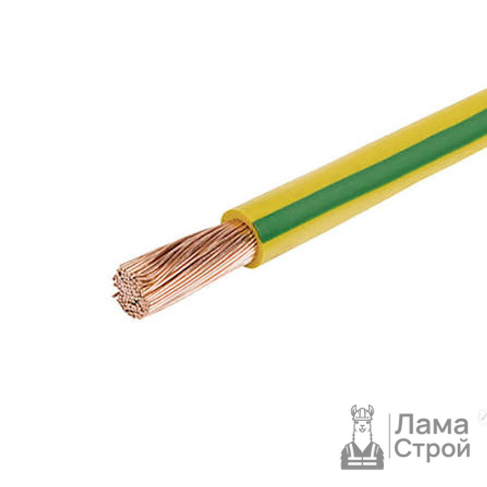 Провод установочный ПВ-3 1 × 4 жёлто-зелёный