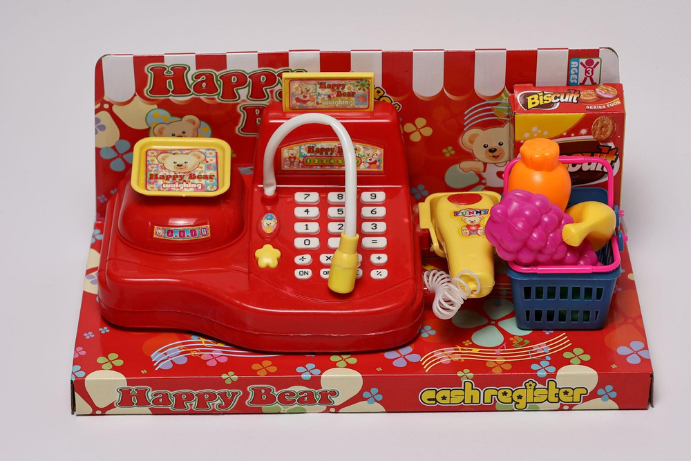 Игровой набор "Касса с микрофоном" свет/звук, 25,5*12*11,5см. 009A