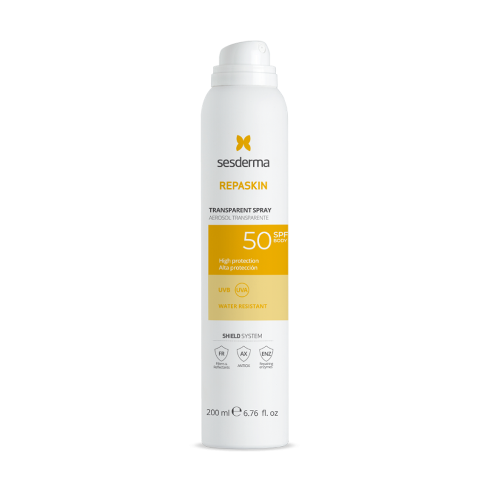 SESDERMA REPASKIN TRANSPARENT SPRAY Body sunscreen SPF 50