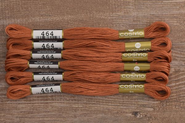 Мулине Lecien Cosmo, цв. 0464 / 6 мот. по 8 метров, в 6 сложений