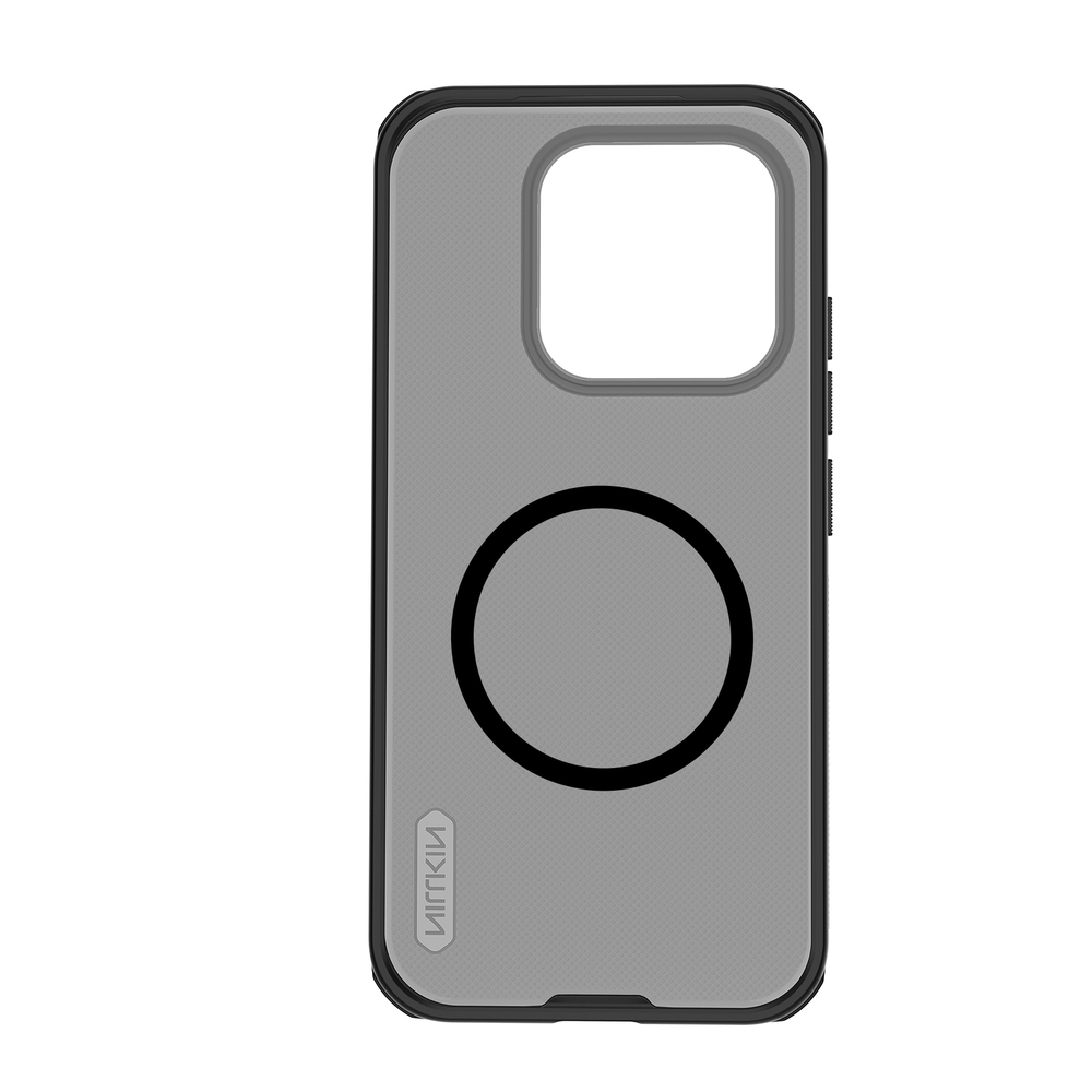 Чехол серый тонированный c MagSafe для Xiaomi 17, серия Super Frosted Shield Pro Magnetic (Clear version) от Nillkin