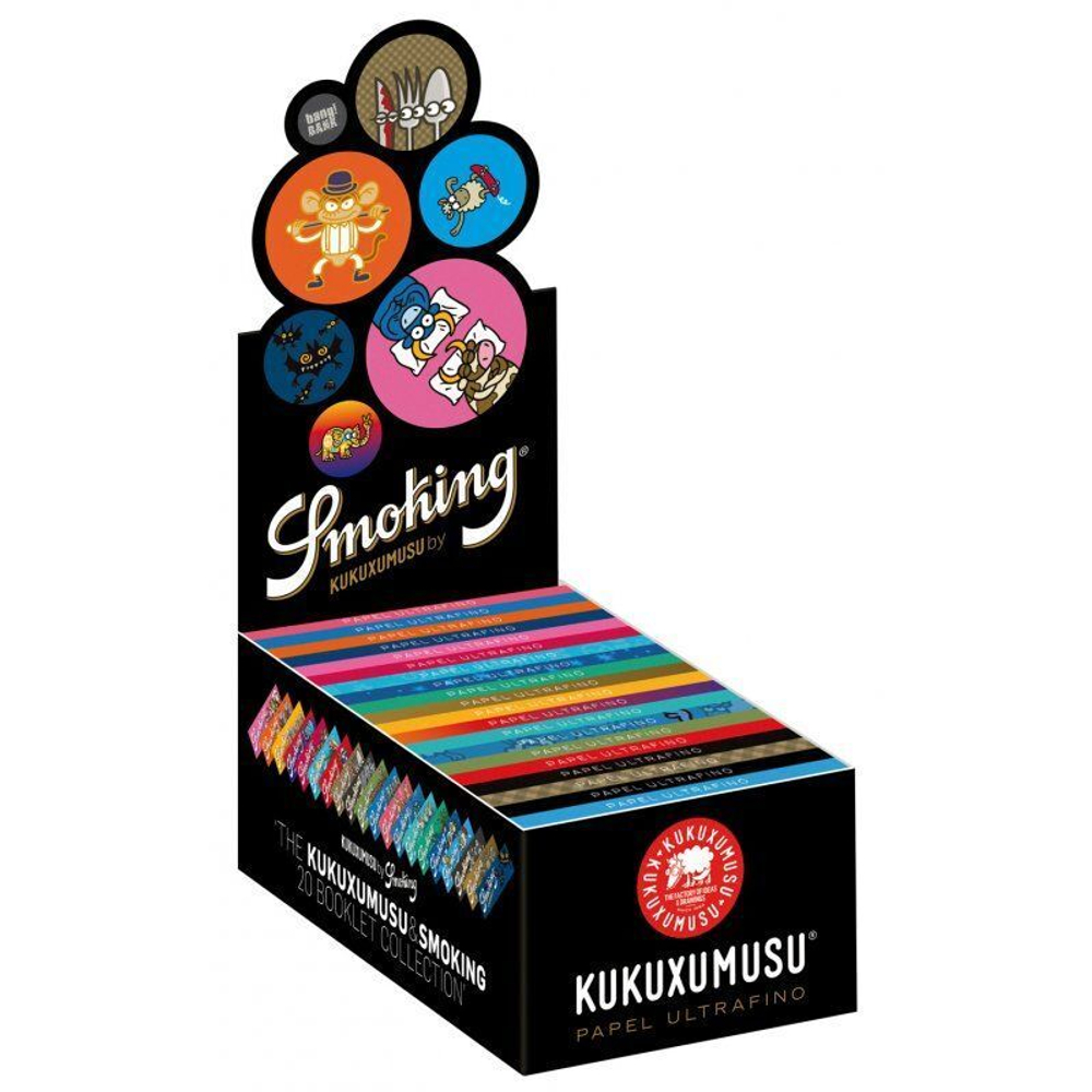 Бумага для сигарет блок "Smoking" Kukuxumusu 1 1/4 78мм 50л*50шт