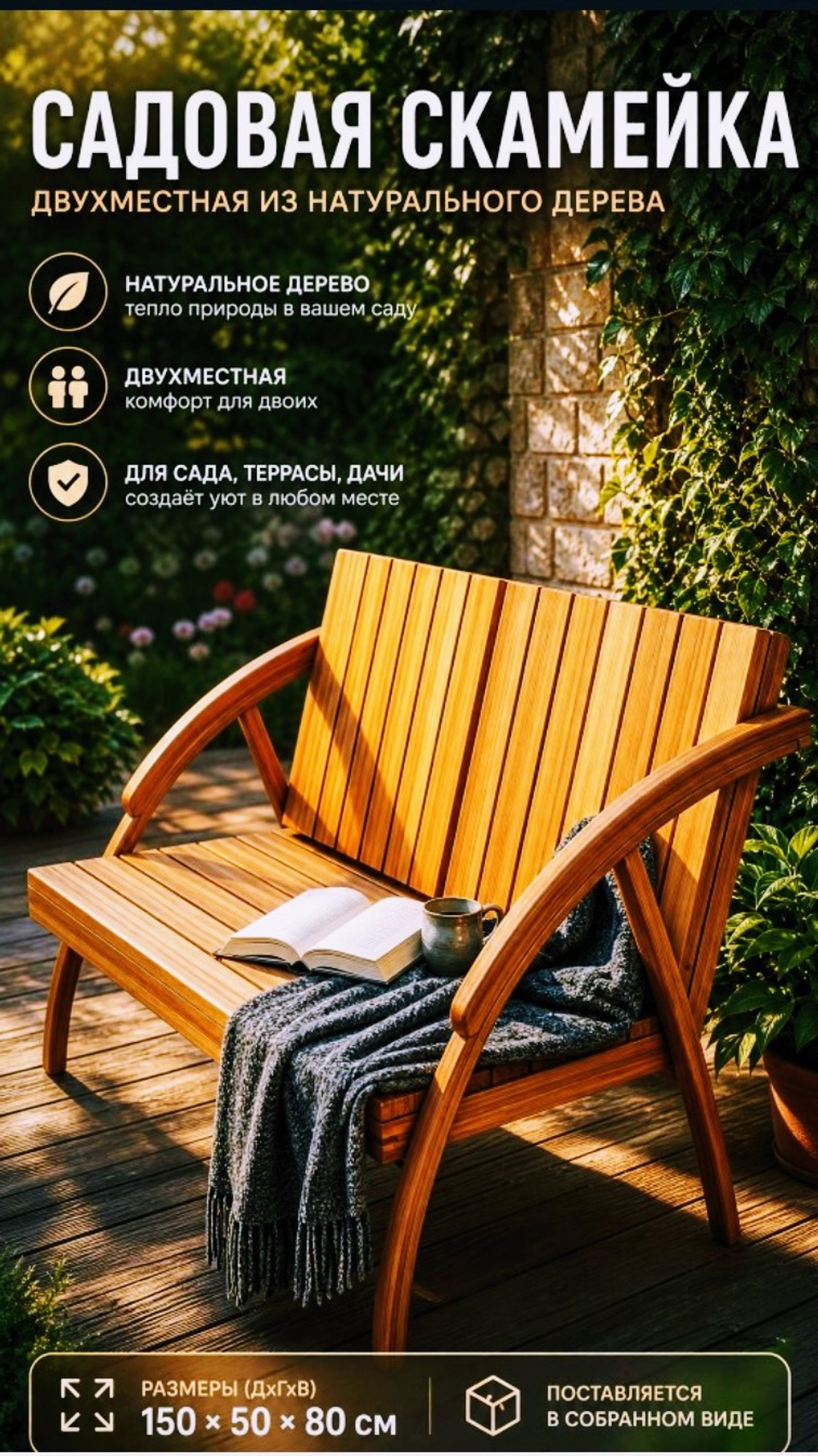 Скамейка уличная "ГРАНД"