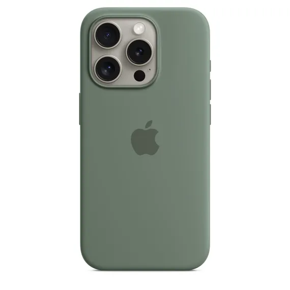 Чехол Silicone Case MagSafe для iPhone 15 Pro Кипарис Cypress