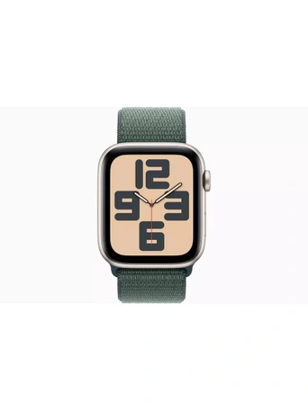 Умные часы Apple Watch SE 2024 GPS 44 мм Starlight Aluminium Case with Lake Green Sport Loop