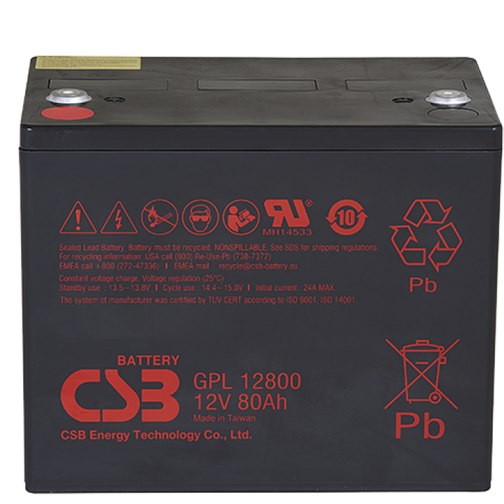 Аккумулятор CSB GPL12800 ( 80Ач / 12В ) AGM