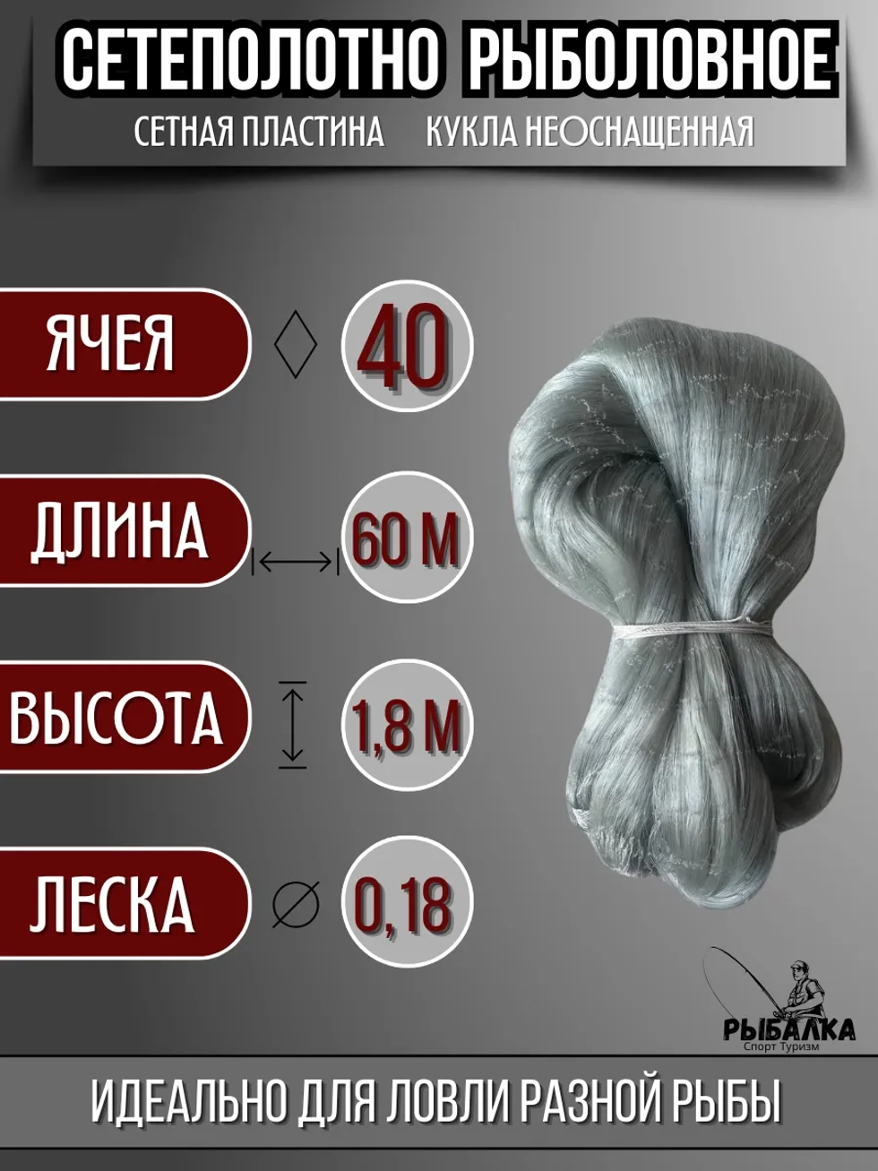 Сетеполотно рыболовное кукла