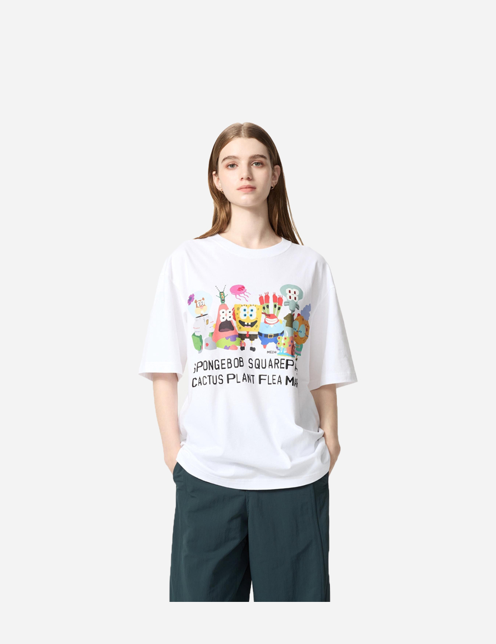 Uniqlo Sponge Bob White Tee (474451)