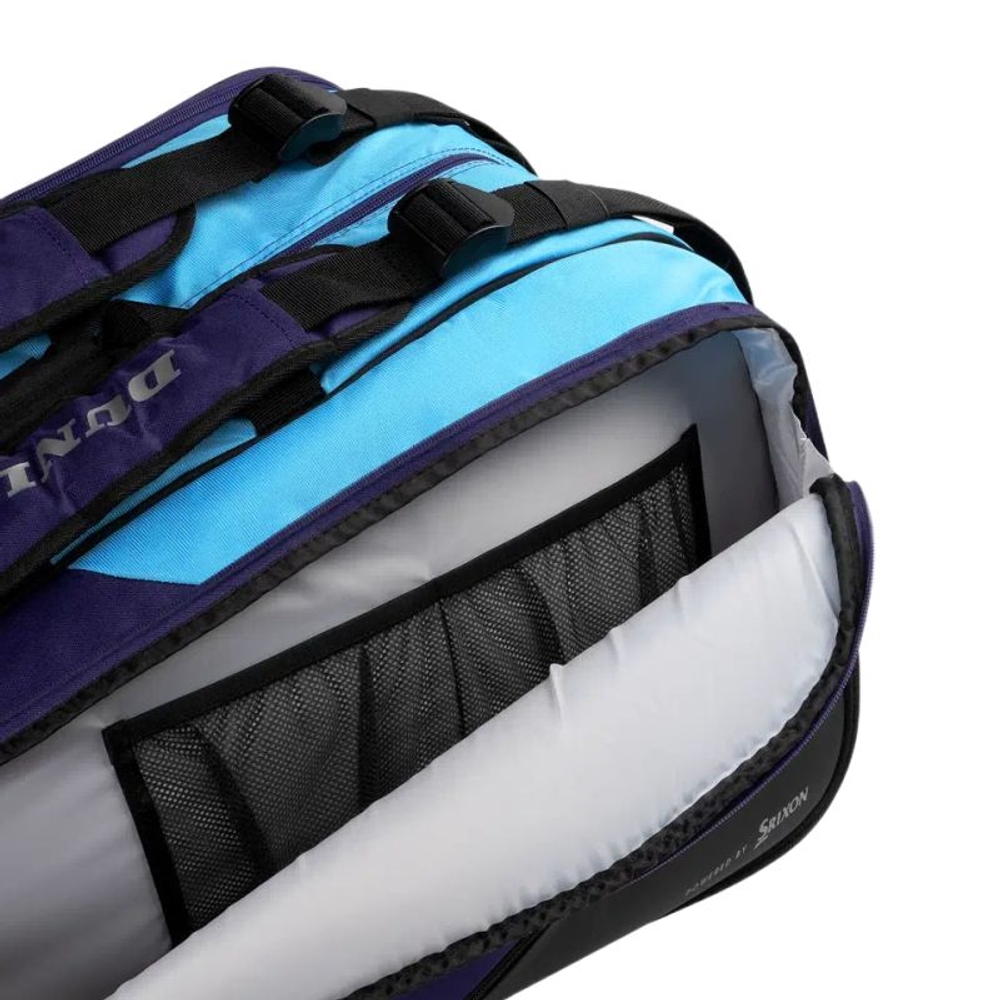 Сумка теннисная Dunlop D TAX FX Performance 12 RKT Termo - violet/black/cyan