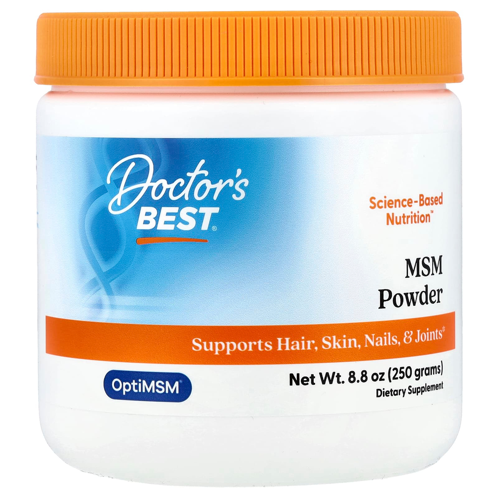 Doctor's Best, МСМ в порошке с OptiMSM®, 250 г (8,8 унции)