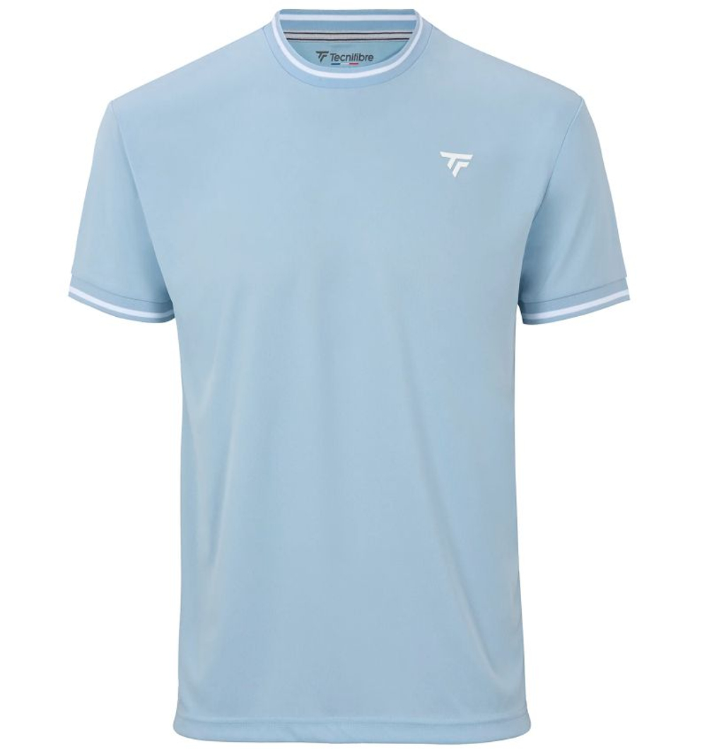 Детская теннисная футболка Tecnifibre Team Tech Junior - glacier