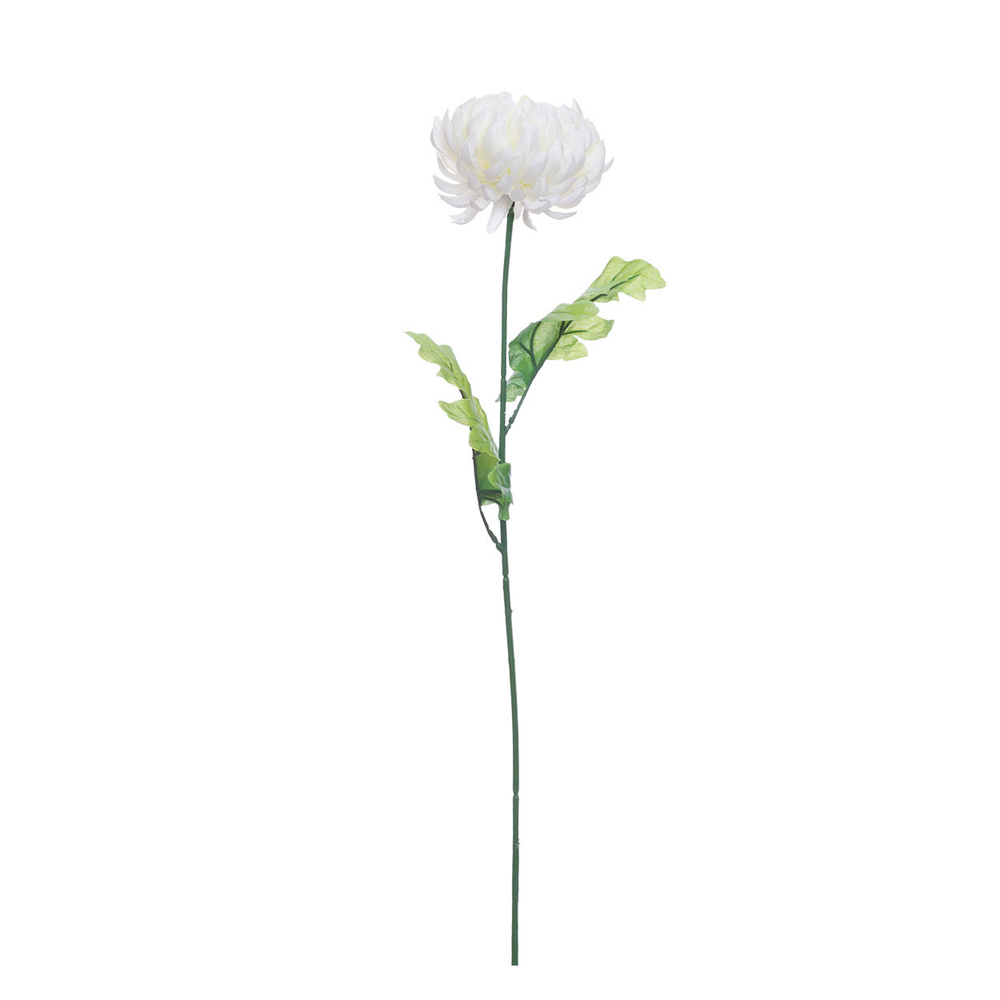 Искусственный цветок xризантема белая 63см Garda Decor 8J-13GS0001