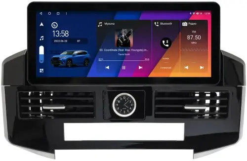 Магнитола для Toyota Land Cruiser 200 2007-2021 (экран климата внизу) - Canbox H-Line 3042 монитор 12.3" QLED в стиле Audi на Android 10, Быстрая, ТОП-процессор, CarPlay, 4G SIM-слот