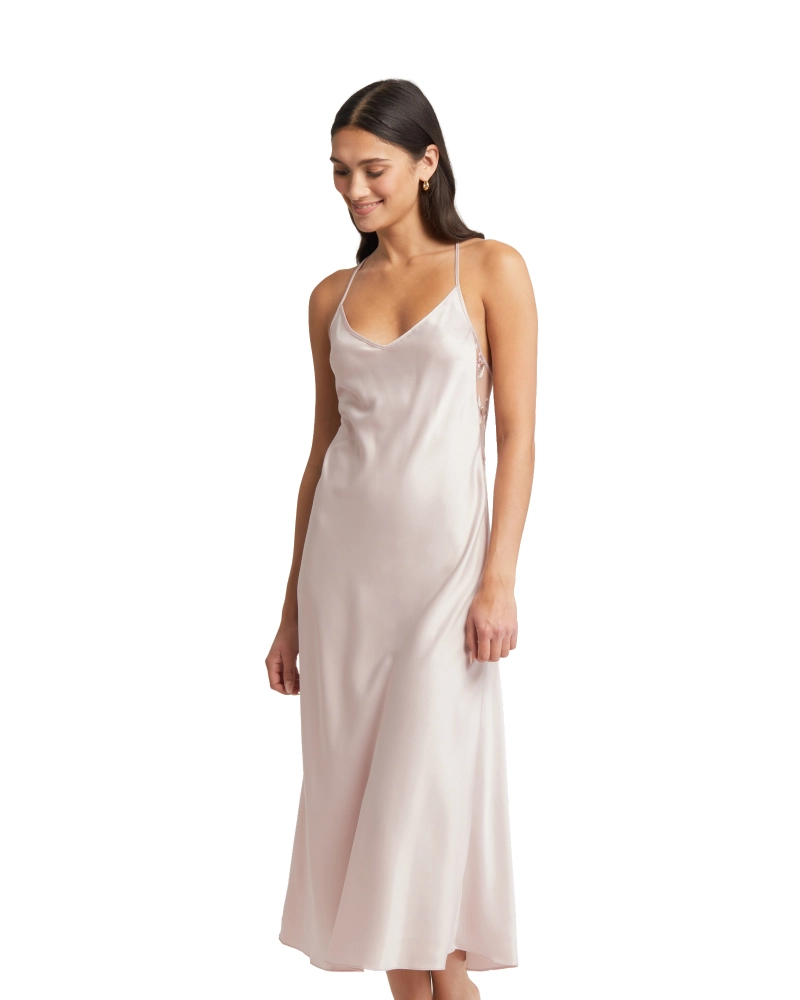 ночная сорочка из шармёза Rya Collection Stunning пыльная роза