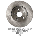 Тормозной диск 43512-20580 / 20470 на Toyota CARINA E ST191,AT190 1992-1997 CALDINA ST195,AT220 передний — купить в Алматы | ADAL AUTO