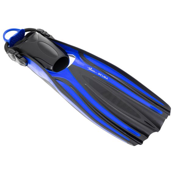 Ласты с открытой пяткой Marlin Scuba (Elastic Bungee Strap) синие