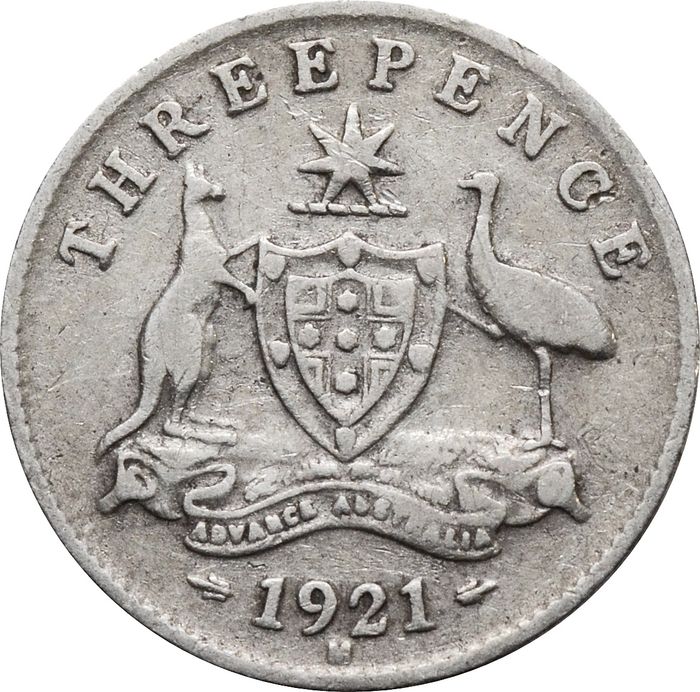 3 пенса 1921 Австралия
