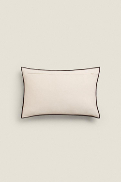 ZARA HOME ЧЕХОЛ ДЛЯ ДЕКОРАТИВНОЙ ПОДУШКИ  В ПОЛОСКУ, КОРИЧНЕВЫЙ