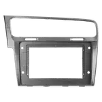 Комплект рамки с разъёмами 10"+can VW Golf 7 2012-2020 серебро