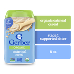 Gerber, органические овсяные хлопья, 1st Foods®, 227 г (8 унций)