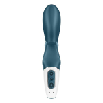 Темно-бирюзовый вибратор-кролик 21,2см Satisfyer Hug Me