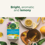 Traditional Medicinals, Organic EveryDay Detox®, со вкусом лимона, без кофеина, 16 упакованных чайных пакетиков, 24 г (0,85 унции)