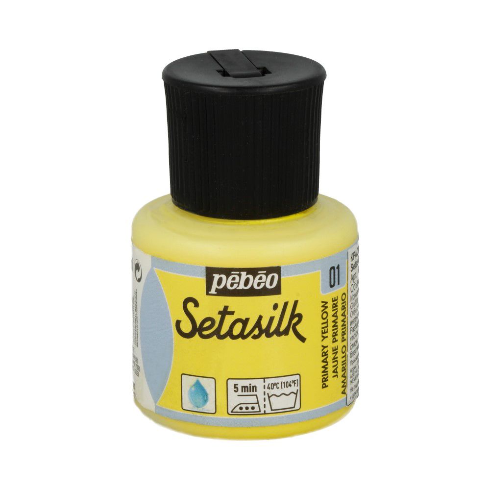 Краска по шелку Setasilk 45 мл, 181-001 желтый, Pebeo Краска по шелку Setasilk 45 мл, 181-001 желтый, Pebeo