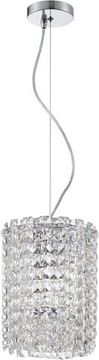 Светильник подвесной 2*Е14 2179/09/02P хром Delone Stilfort
