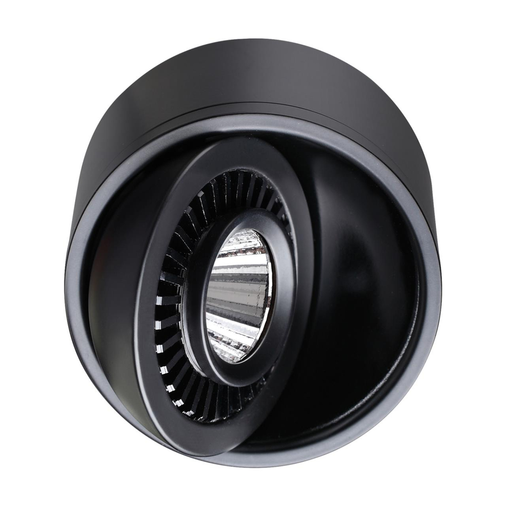 358812 OVER NT21 378 черный Светильник накладной светодиодный IP20 LED 9W 770Лм 4000K 220V GESSO
