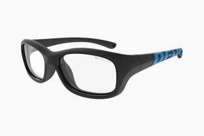 Спортивные очки с диоптриями Demetz Softness R / Matte Black / Matte Blue Colorless Cat.0