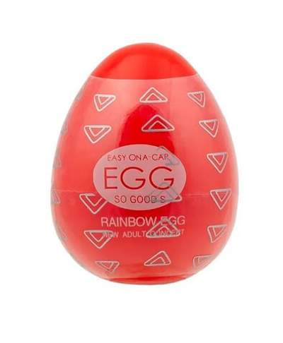 Мастурбатор-яйцо OYO Rainbow Red (Цвет: прозрачный)