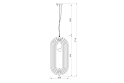Светильник потолочный Garda Decor K2MP-95BR