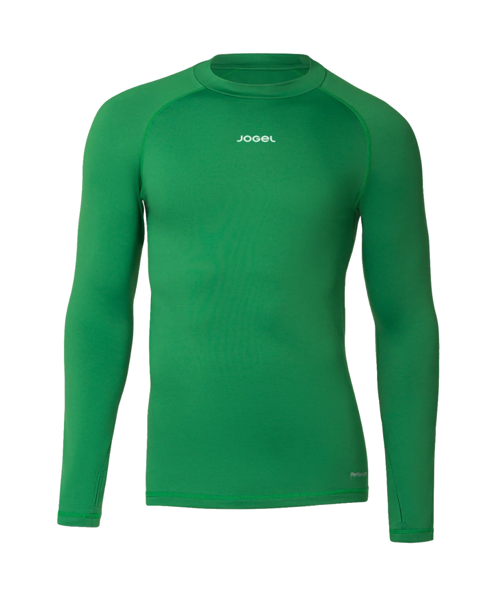 Лонгслив компрессионный утепленный Jogel CAMP 2 PerFormDRY Baselayer Top Warm, зеленый 72