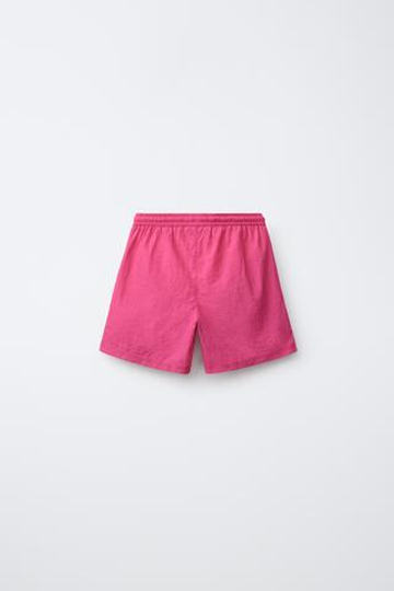 ZARA ПЛАВКИ С ЛОГОТИПОМ, ЦВЕТ ФУКСИИ