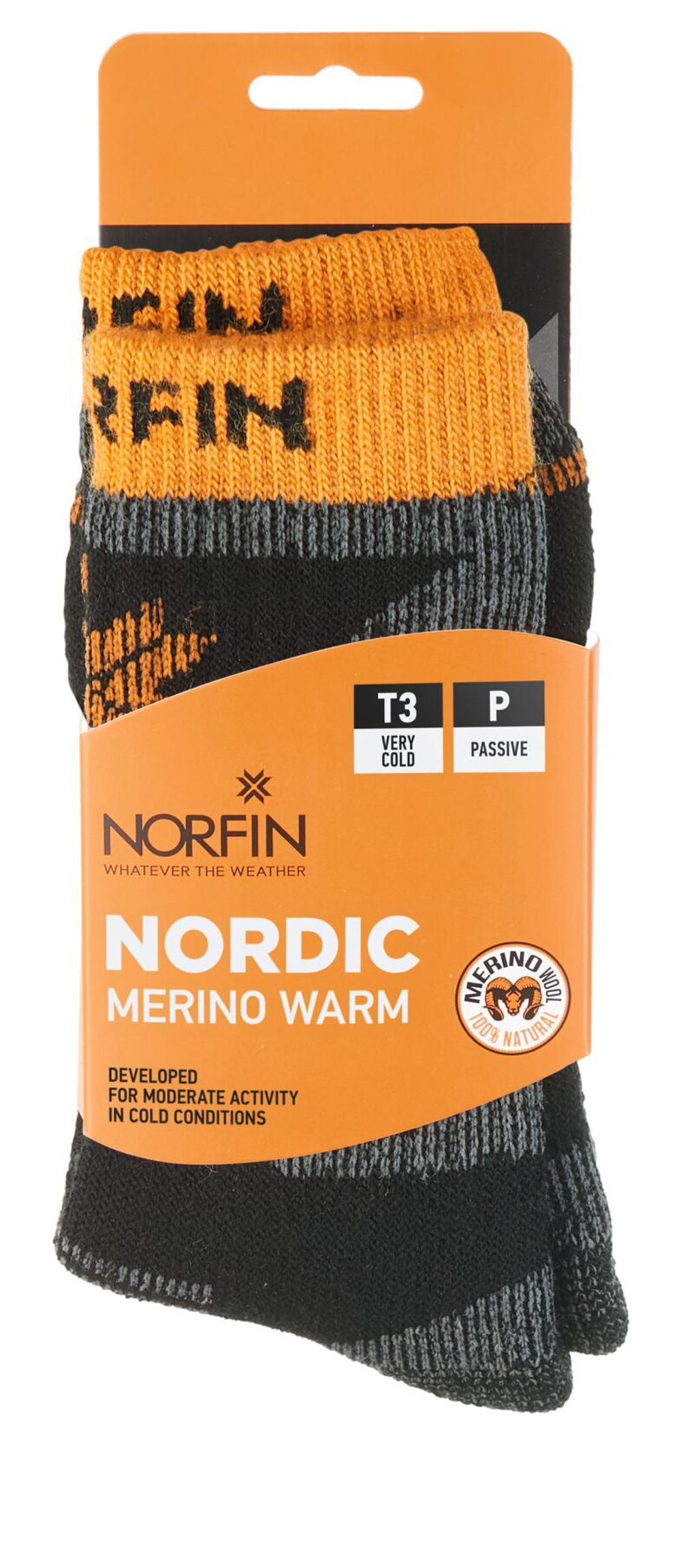 Носки Norfin T3P NORDIC MERINO WARM CREW р.(39-41) M