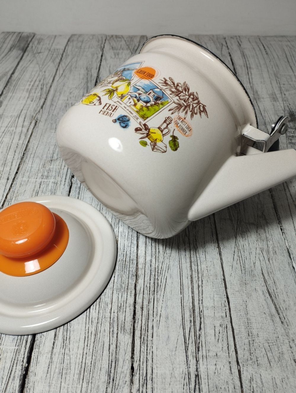 Чайник 1 л с рисунком Греческая кухня 27071/4