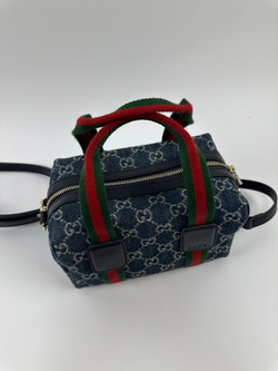Сумка Gucci GG Denim Boston mini