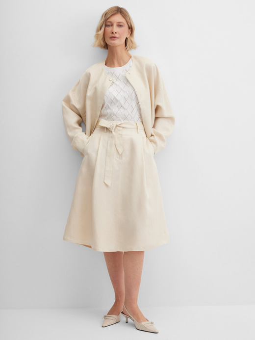 Юбка из тенселя и льна