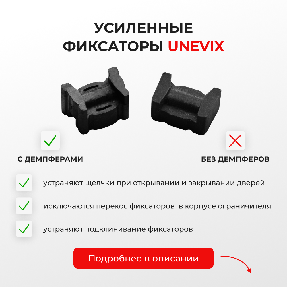 Ремкомплект ограничителей дверей Mazda ATENZA (II-III) GH; GJ; GL (2 двери, тип 16) 2007-2019