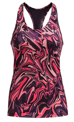 Женский топ теннисный Under Armour HeatGear Armour Racer Tank - tux purple/iridescent