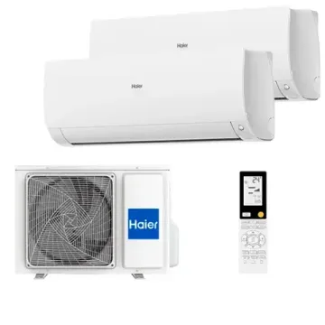Мультисплит система на 2 комнаты Haier AS25S2SF2FA-W x 2 / 2U50S2SM1FA-3 Flexis Super Match
