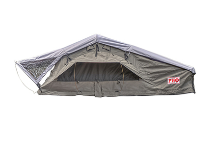 Палатка на крышу автомобиля РИФ Soft RT02-120, тент серый, 400 гр., 120х240х115 см
