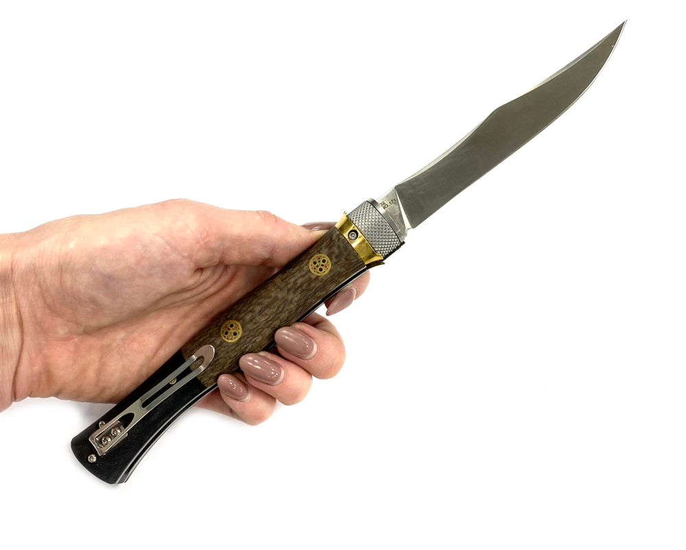 Складной нож Кабальеро-02, сталь D2, G10 и микарта