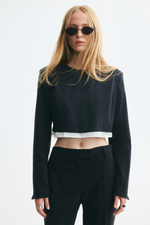 Короткий многослойный топ - H&M
