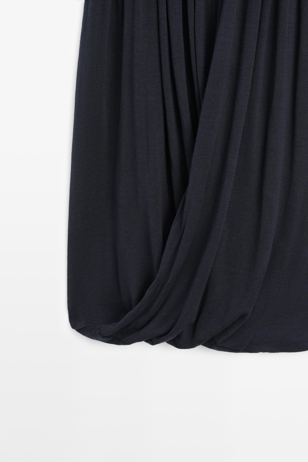 Massimo Dutti Юбка-баллон с драпировкой, темно-синий