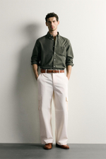 РУБАШКА REGULAR FIT ФАКТУРЫ ОКСФОРД — ZARA
