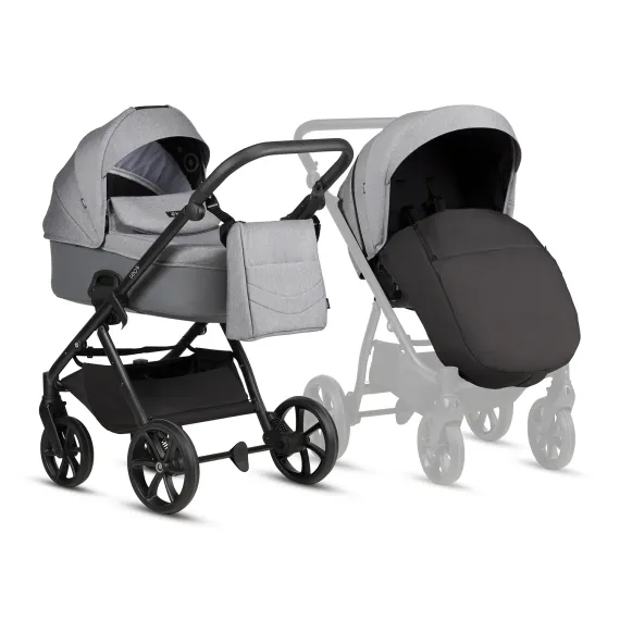 Коляска 2 в 1 Tutis Leo 3+ Stone Grey