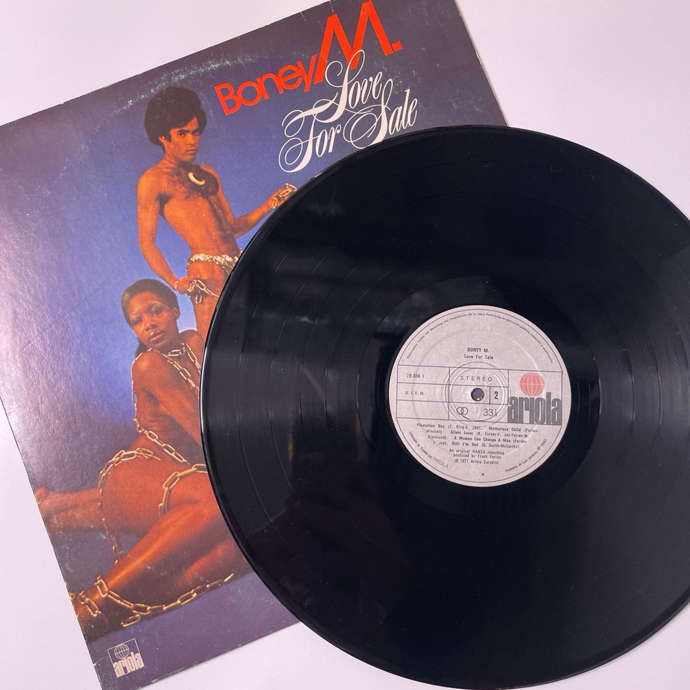 Винтажная виниловая пластинка LP Boney M. Бони М, Love For Sale (Испания 1977)