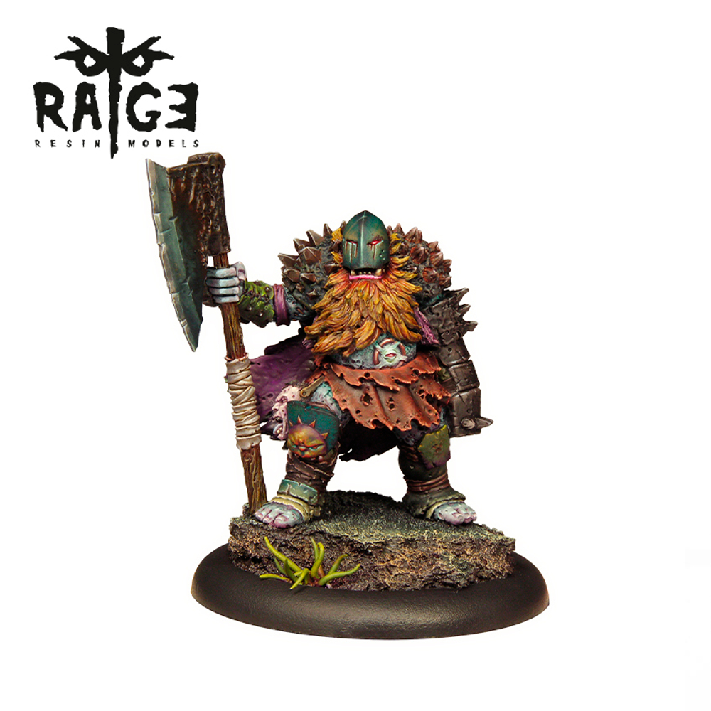 Миниатюра Rage Resin Miniatures - Toktien, Spiny chaotic dwarf - 35MM